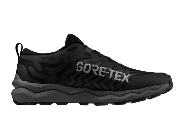 Mizuno Wave Daichi 8 GTX Trail Running Shoes for Women - D Width, Black/Grey - Waterproof Hiking & Outdoor Adventure Footwear