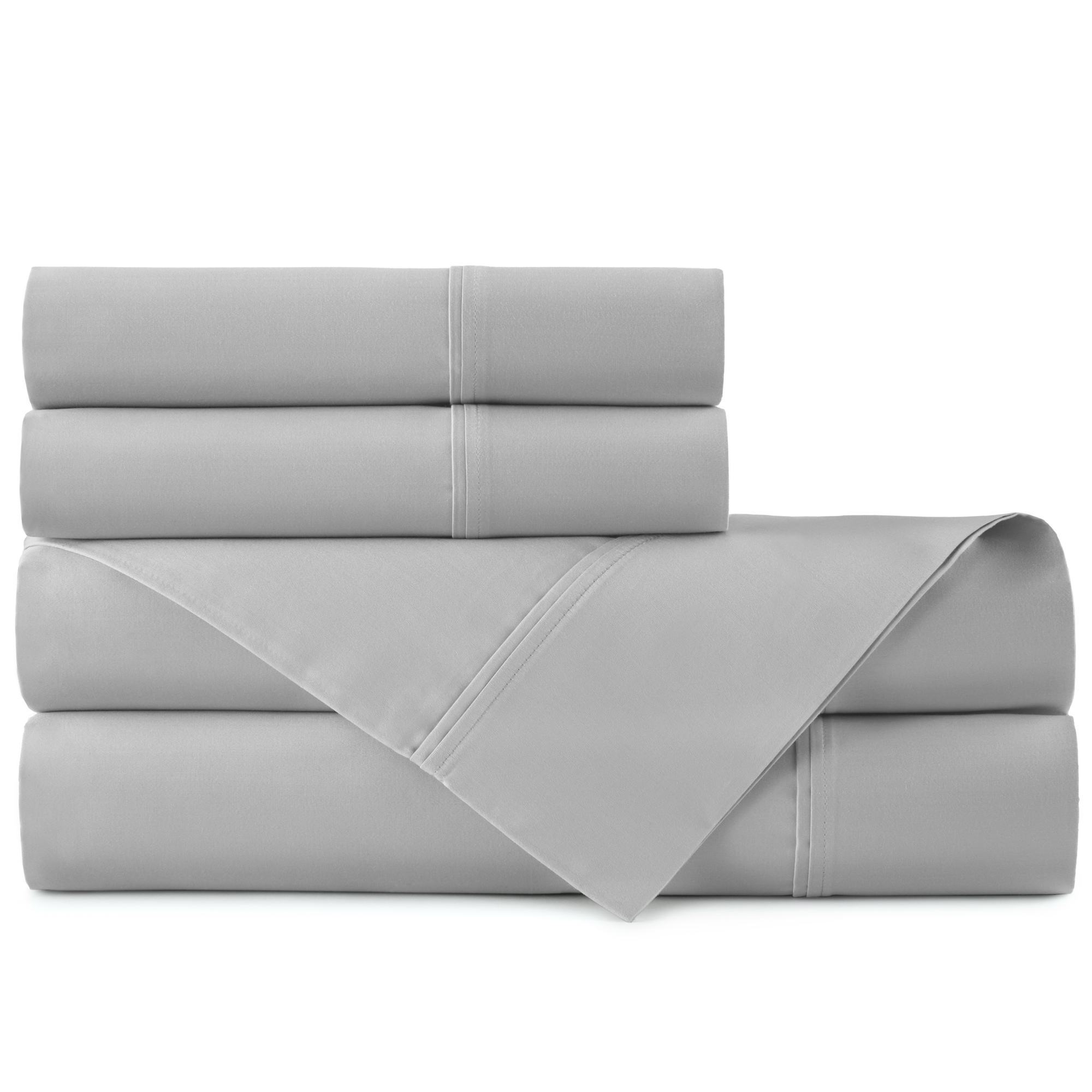 Luxury 100% Egyptian Cotton Sateen Sheet Set - 4 Piece Bedding Set with Deep Pockets (Queen Size) - Soft, Breathable & Wrinkle-Resistant for Ultimate Comfort - Perfect for Master Bedroom, Guest Room or Hotel Use
