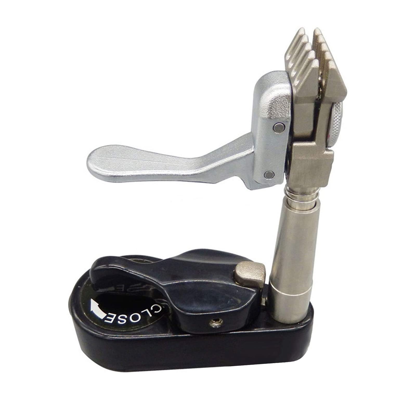 Professional Tennis & Badminton Racket Stringing Machine - 5 Tooth Stringing Clamp with 360° Rotating Base | Perfect for Home & Sports Club Racket Maintenance | Compatible with Drawstring Machines (Base Not Included)