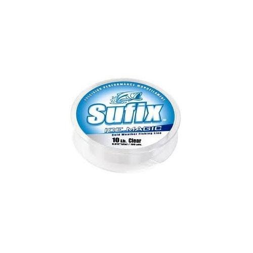 Sufix Ice Magic Fishing Line - Clear Monofilament Ice Fishing Line for Cold Weather - Perfect for Ice Fishing, Trout, Walleye, and Panfish
