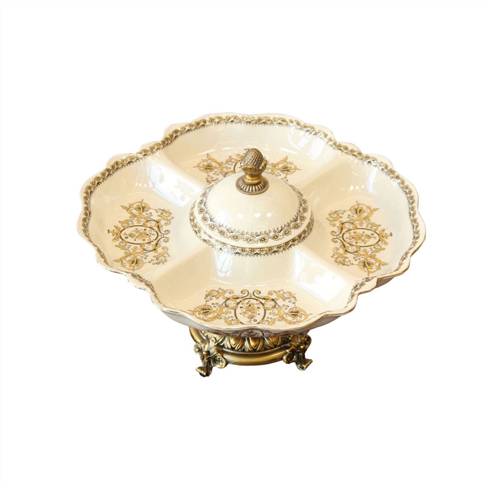 Premium Ceramic Snack Plates & Fruit Serving Trays - Elegant Centerpiece Bowls for Dining Room, Party, and Home Decor (Set of 3) - Perfect for Entertaining, Appetizers, and Fruit Displays