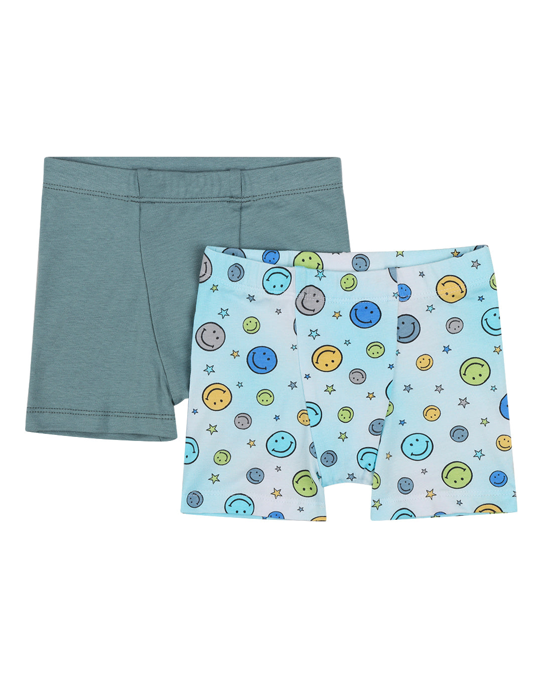 BLUE HAPPY 2-Pack Men's Boxer Briefs - Soft Cotton Underwear for Everyday Comfort & Lounge Wear