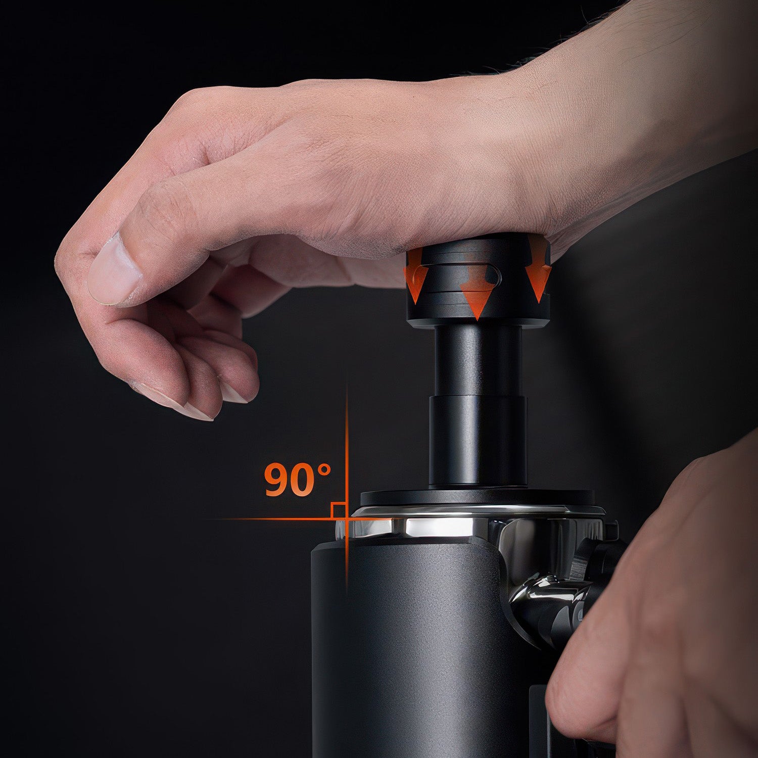 Professional Click Sound Espresso Tamper - 58mm Calibrated Coffee Press for Perfect Extraction | Barista-Grade Coffee Accessories for Home & Cafe Use