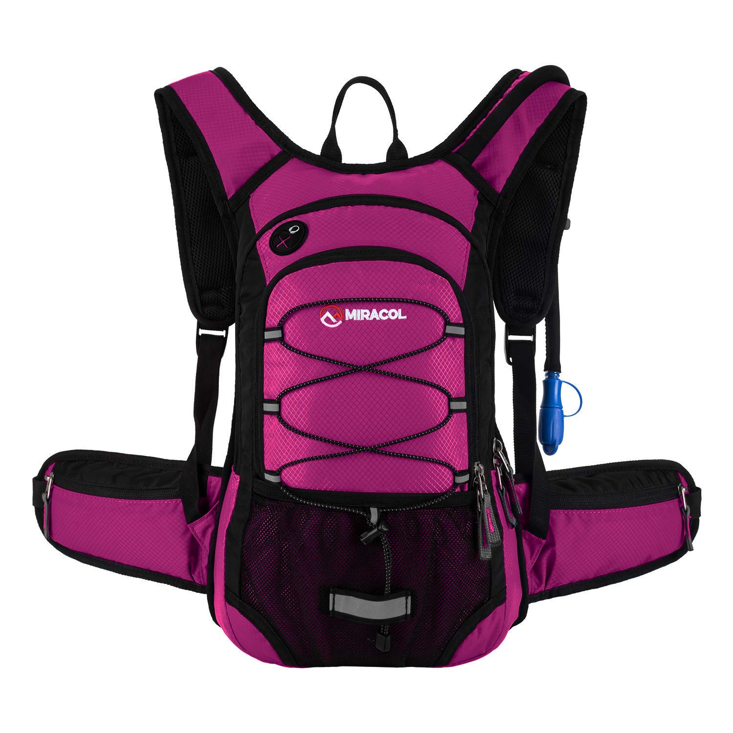 Miracol Insulated 2L Hydration Pack - Lightweight Hiking Water Backpack with Leak-Proof Bladder for Outdoor Adventures and Trail Running