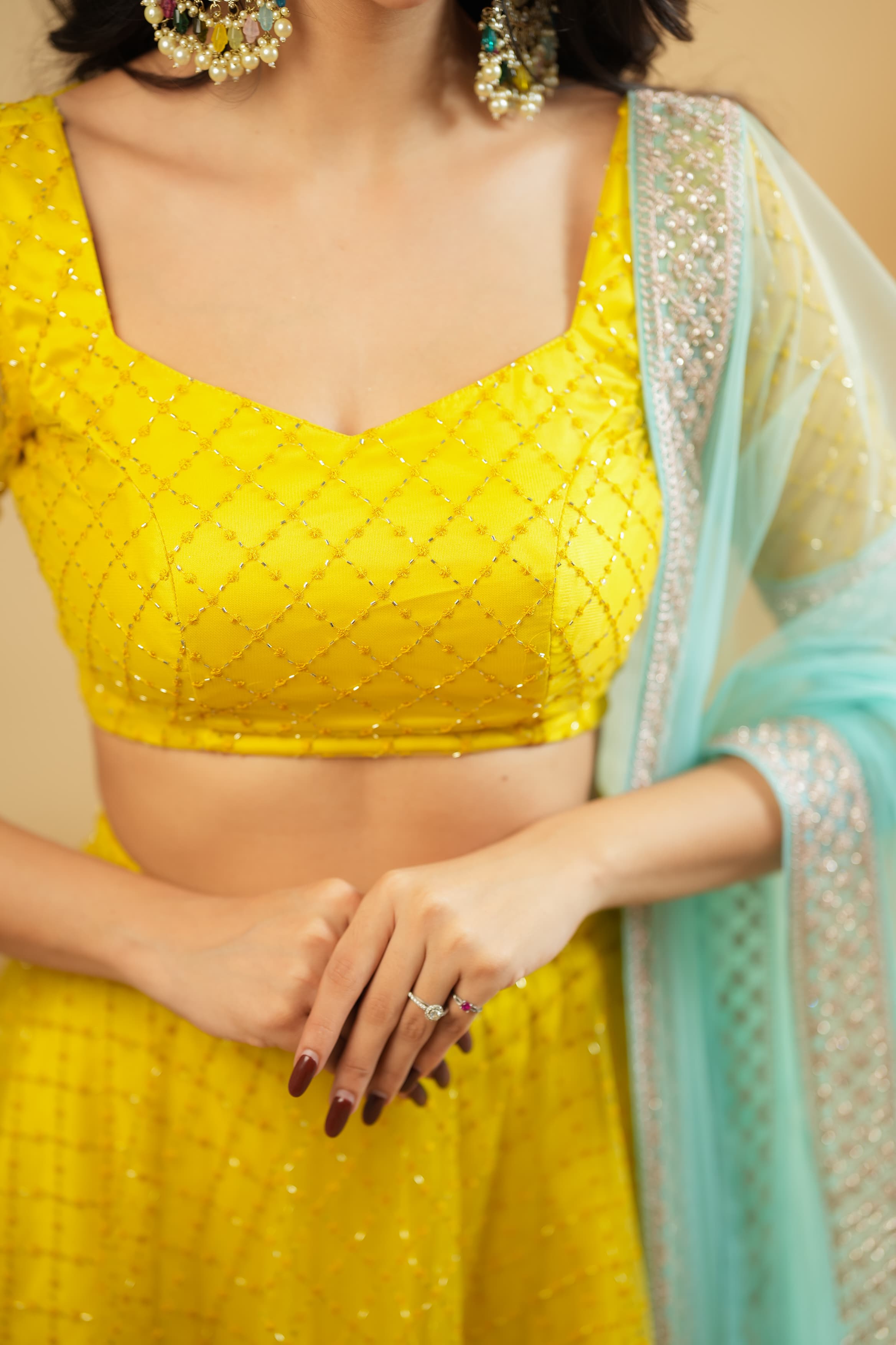 DD760 Saanya Premium Designer Net Lehenga Choli - Elegant Indian Bridal Wear for Weddings & Festive Occasions