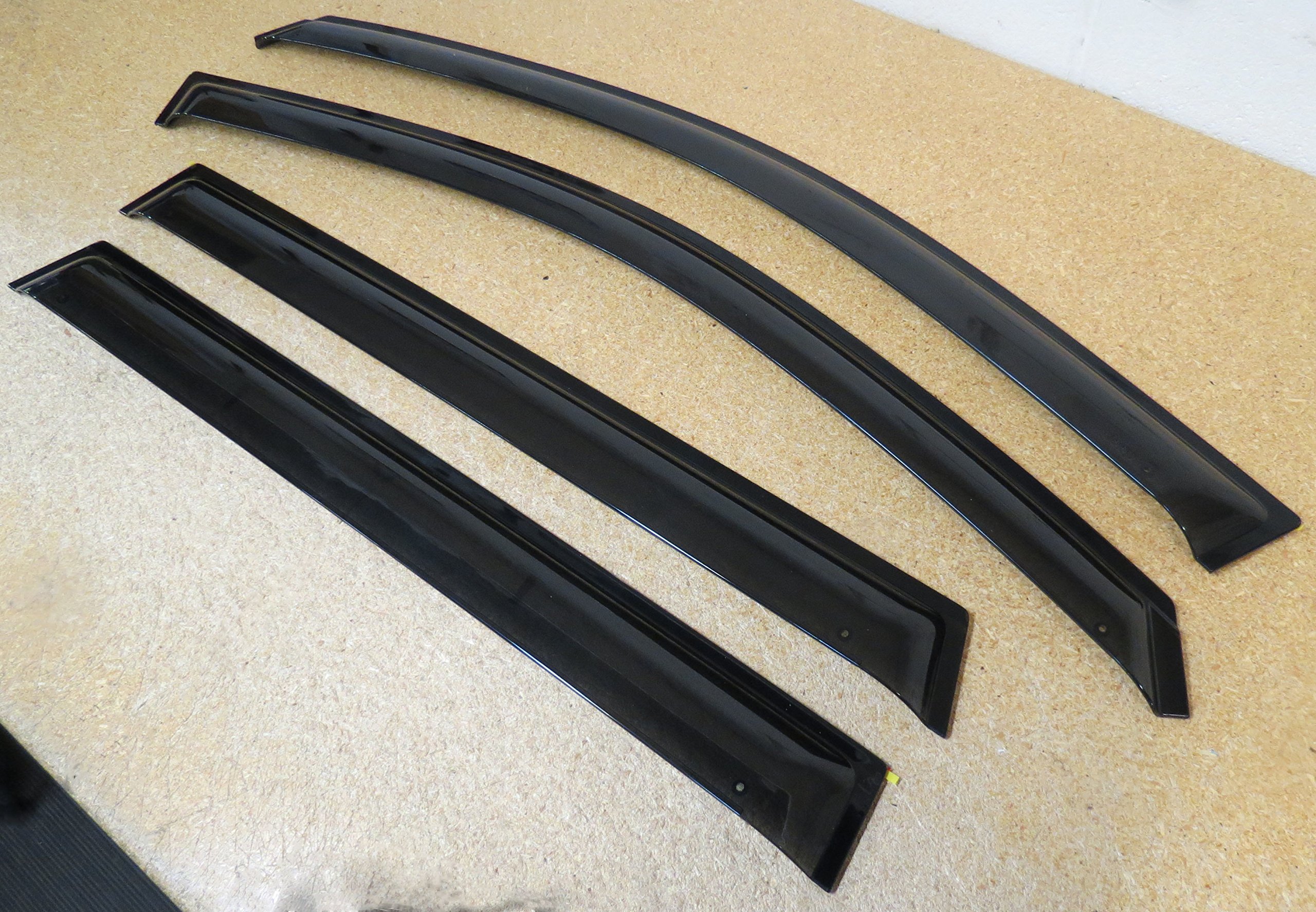 Jeep Cherokee Side Window Air Deflectors - Mopar OEM Replacement Parts - Reduce Wind Noise & Rain Protection for Jeep Cherokee 2014-2023 Models - Perfect for Highway Driving & Outdoor Adventures
