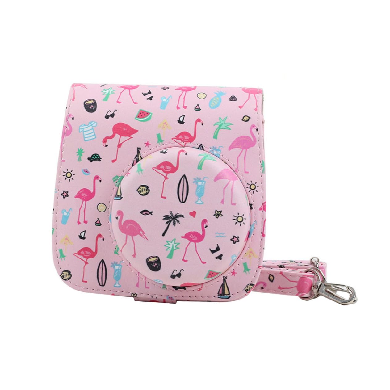 2-Pack Cute Adorable Pattern Instant Camera Case for Fujifilm Instax Mini 9 - Durable Protective Camera Bag for Travel, Parties & Everyday Use