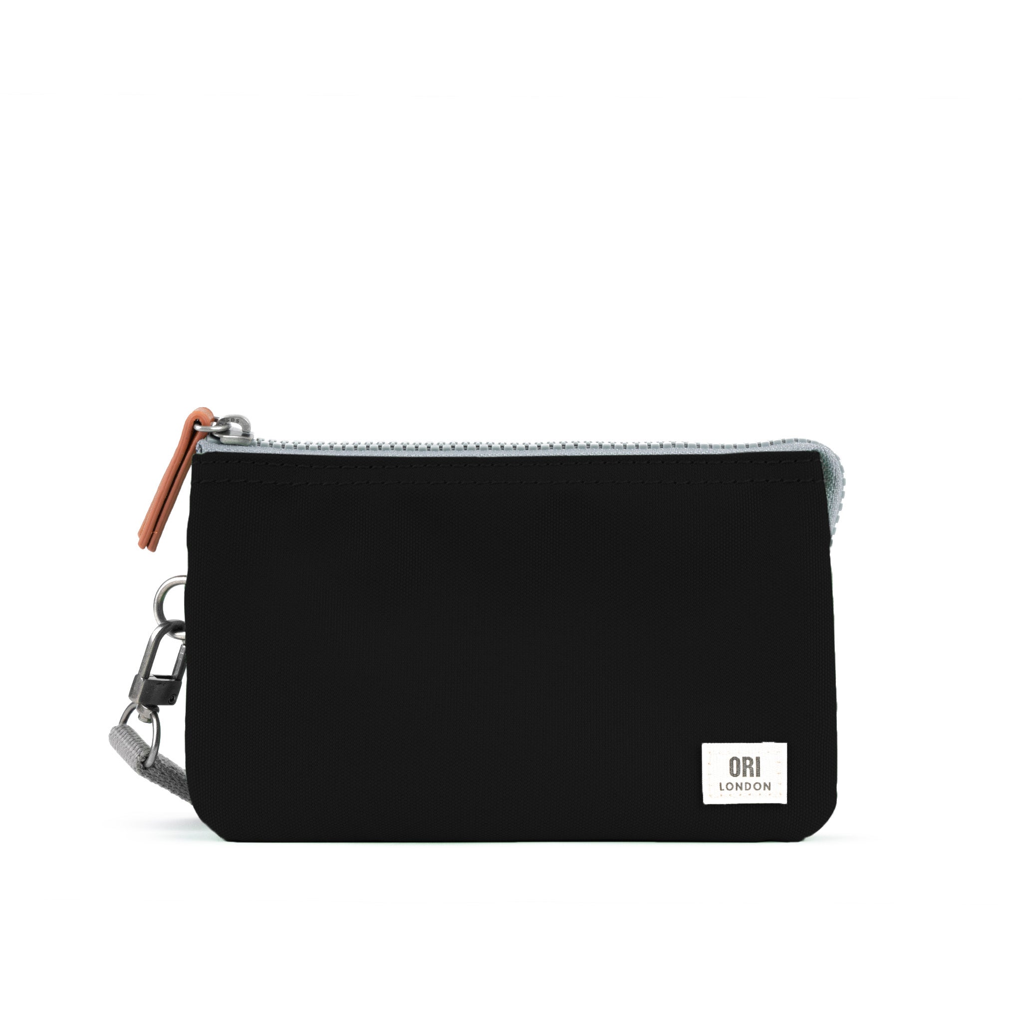 Eco-Friendly Carnaby Crossbody Bag with Adjustable Wrist Strap - Sustainable Ash Gray Recycled Canvas - Perfect for Travel, Shopping & Everyday Use