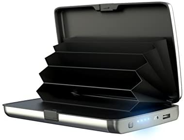 E Charge Wallet - Portable Power Bank with Fast Charging for iPhone, Android & More | Perfect for Travel, Outdoor Adventures & Emergency Power Backup