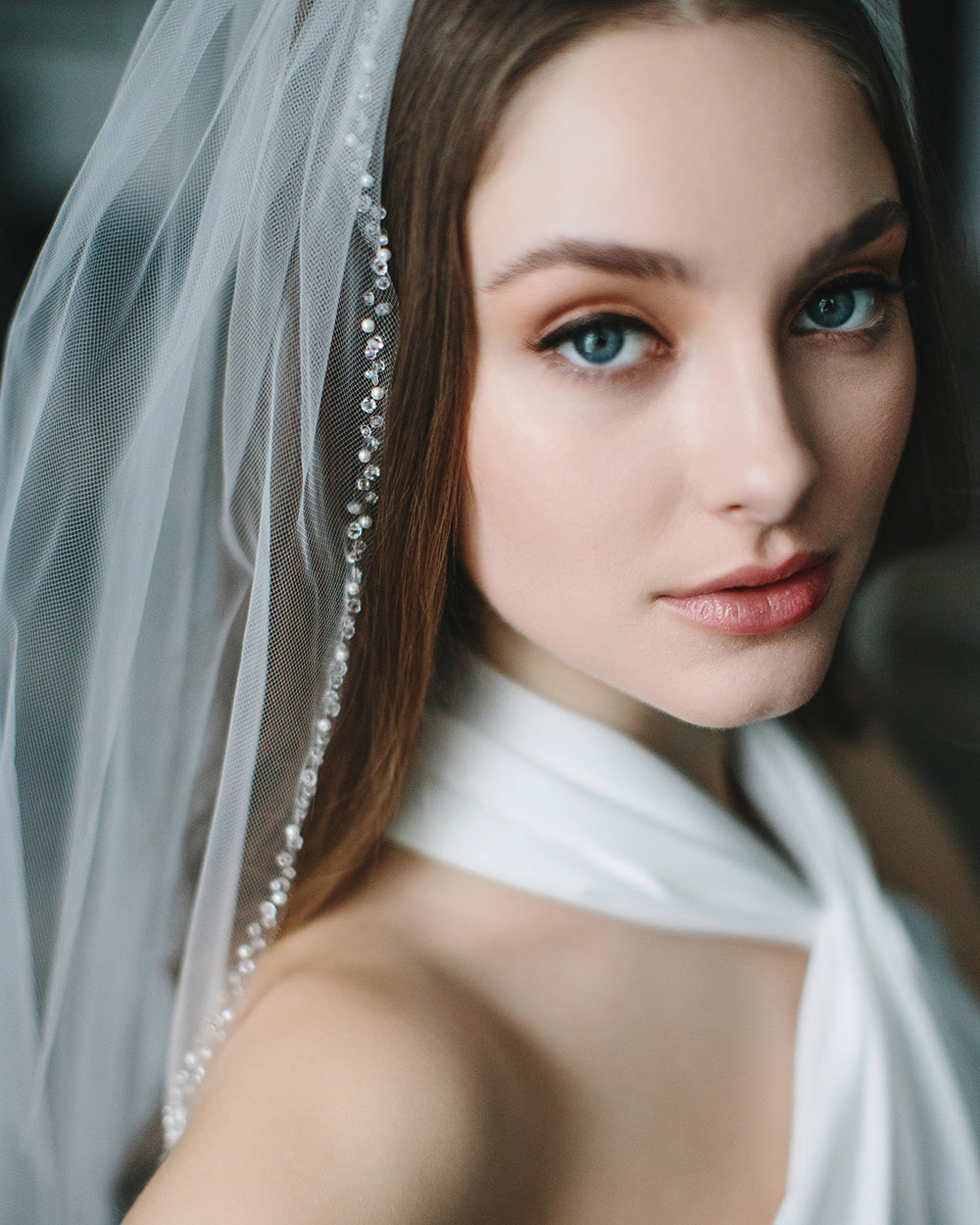 Mariah Pearl & Crystal Veil Bridal Headpiece - Elegant Wedding Hair Accessories for Bride, Bridesmaids & Special Occasions | Perfect for Weddings, Prom, Quinceañera & Formal Events