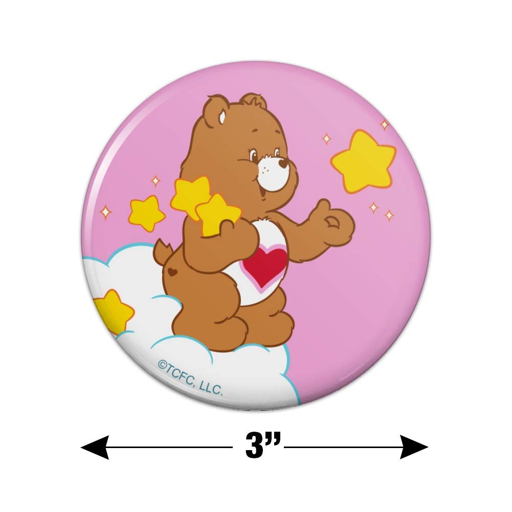 Care Bears Tenderheart Bear Kitchen Refrigerator Magnet - Cute Decorative Fridge Magnets for Home, Office & School - Perfect for Holding Notes, Photos & Reminders