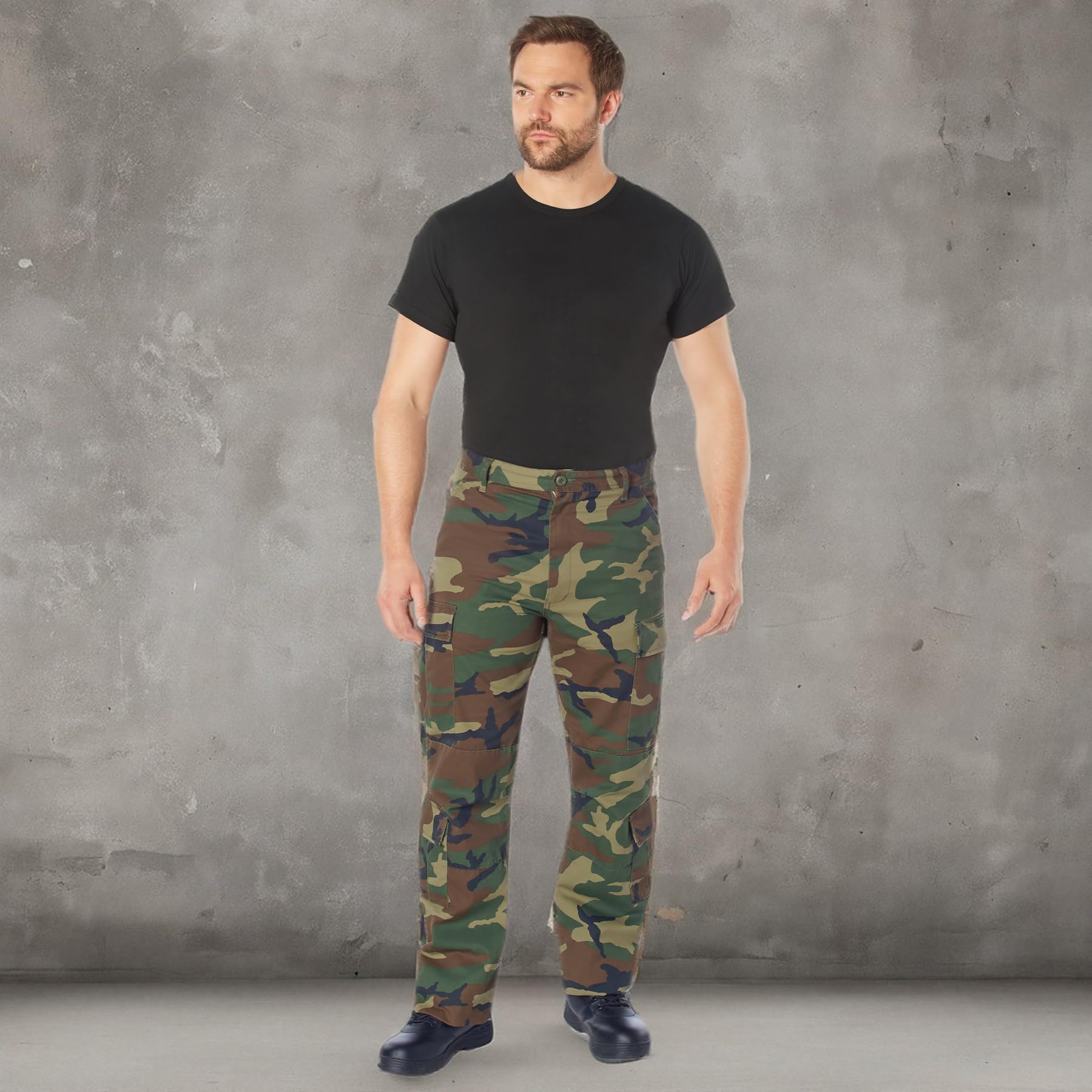 Rothco Vintage Paratrooper Fatigue Pants - Military Cargo Pants with Camouflage Pattern | Tactical Outdoor Hiking & Airsoft Pants for Men