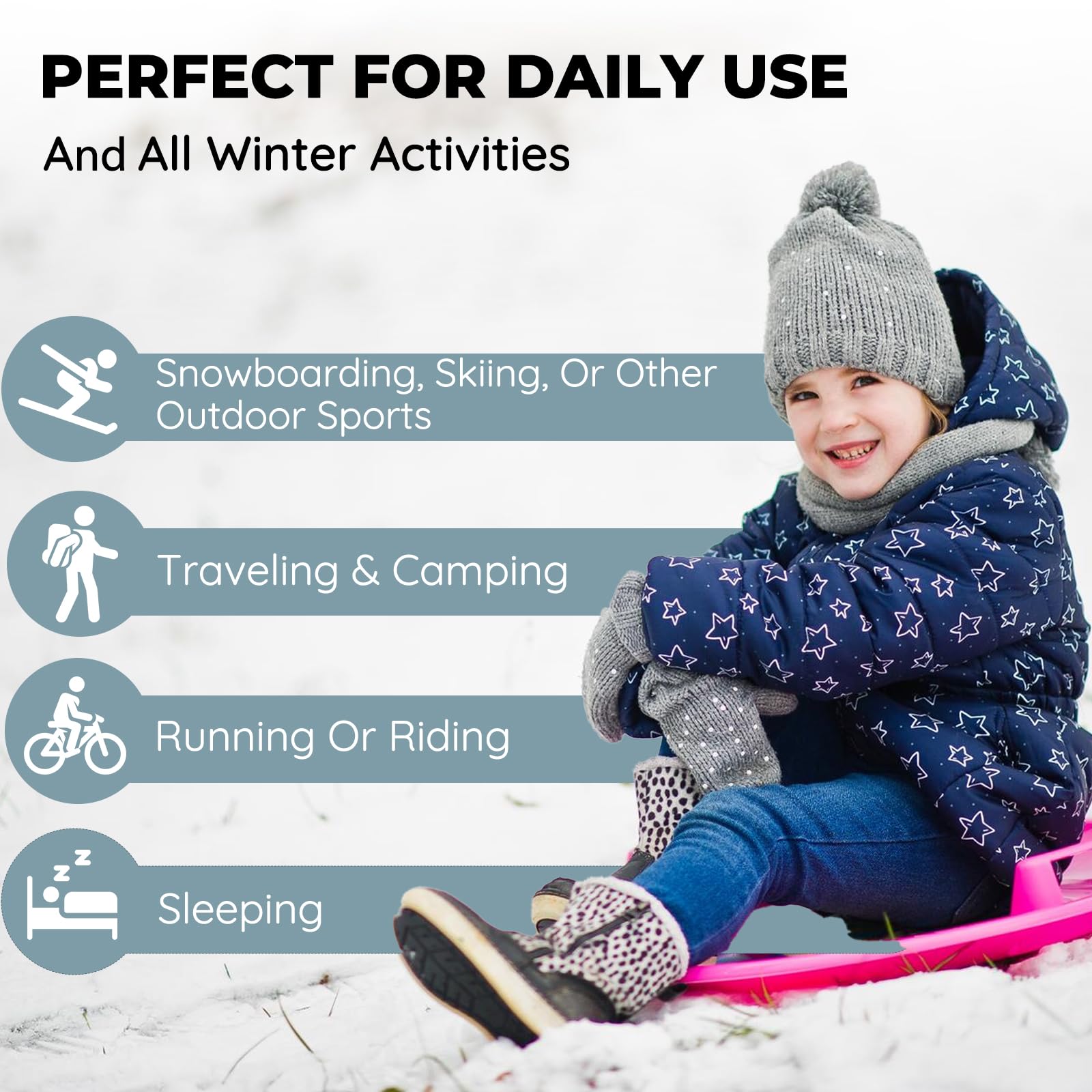 Ultra Dry Thermal Underwear for Kids - Fleece Lined Long Johns & Shirt Set - Boys & Girls Unisex Base Layer - Perfect for Winter Sports, Skiing & Outdoor Activities