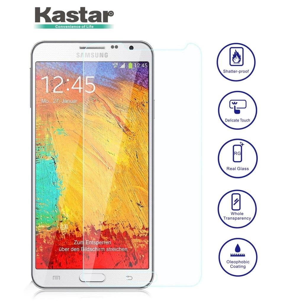 Kastar 10-Pack Galaxy Note 3 Screen Protectors | Tempered Glass for Samsung Note 3/Note III/N9000 | Anti-Scratch & Bubble-Free Protection for Work & Daily Use