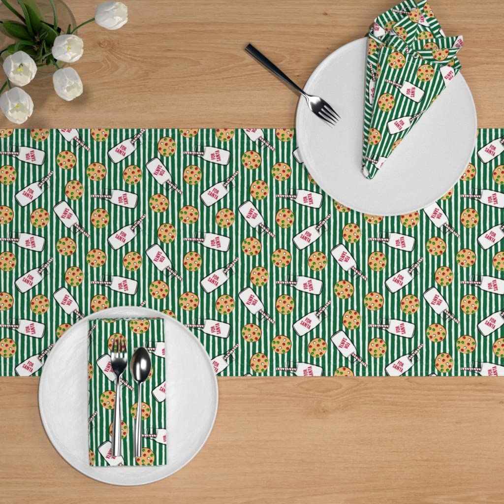 Custom Printed Spoonflower Cotton Sateen Table Runner 108