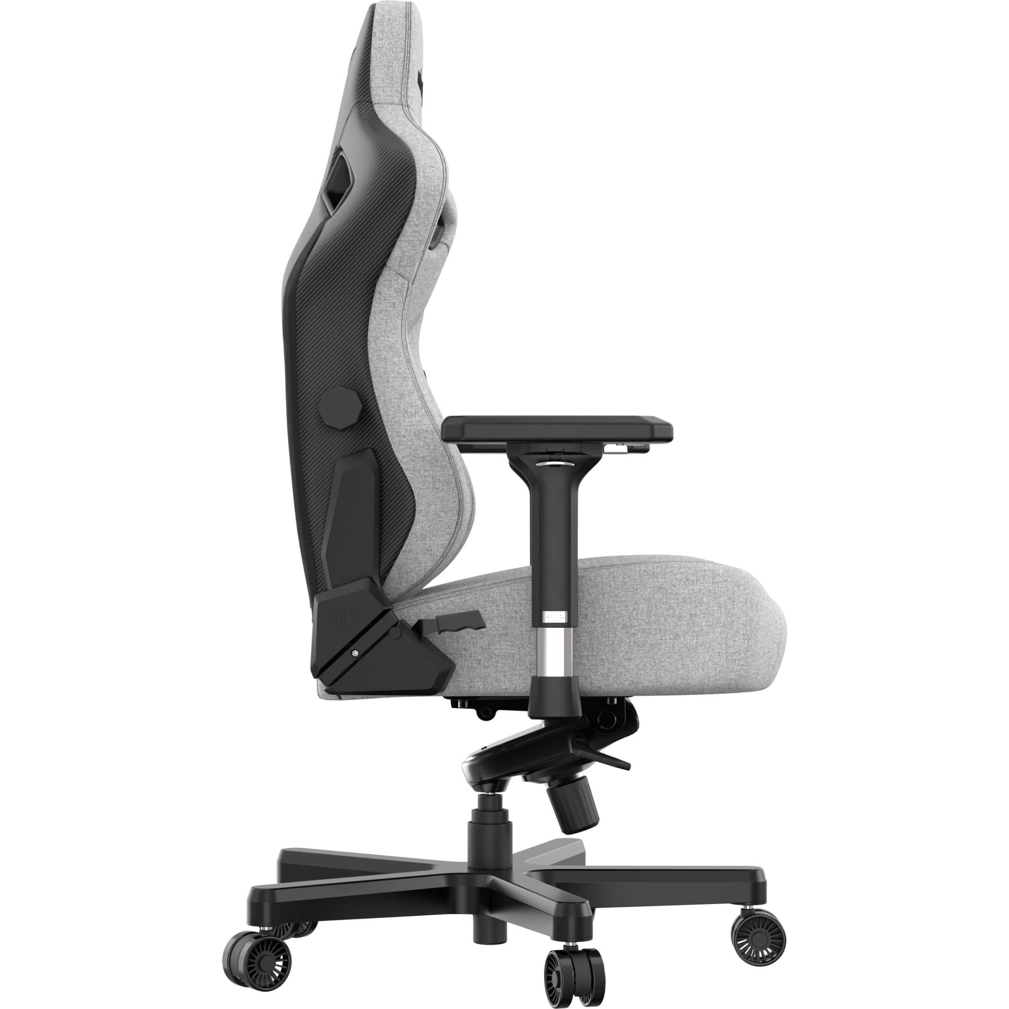 Anda Seat Kaiser 3 Series XL Premium Ergonomic Gaming Chair - Grey Fabric for PC, Console & Office Use - Comfortable Computer Chair for Long Gaming Sessions & Work
