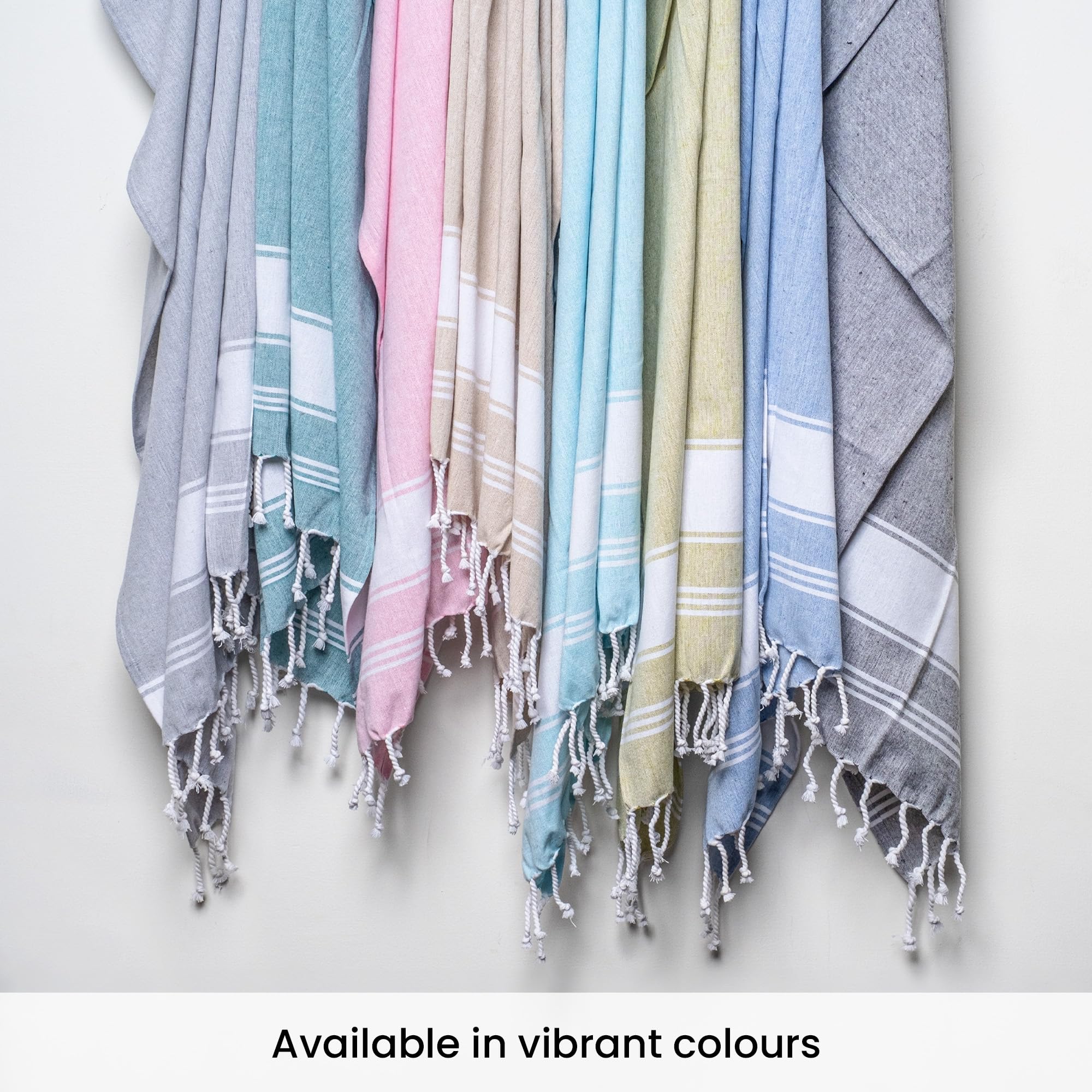 Premium Turkish Cotton Beach Towels Set of 2 - Extra Large, Quick-Drying & Lightweight Bath Towels - Soft & Absorbent Aqua Blue - Perfect for Pool, Beach, Spa & Gym Use