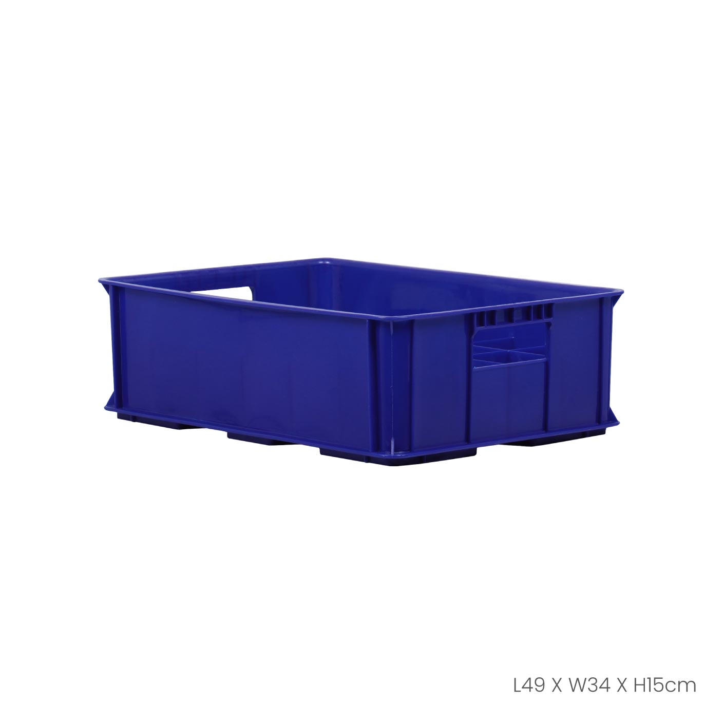 Heavy-Duty Industrial Plastic Storage Container | Large Capacity Stackable Bins for Warehouse Organization (ID4624) | Perfect for Factory, Garage & Workshop Storage Solutions