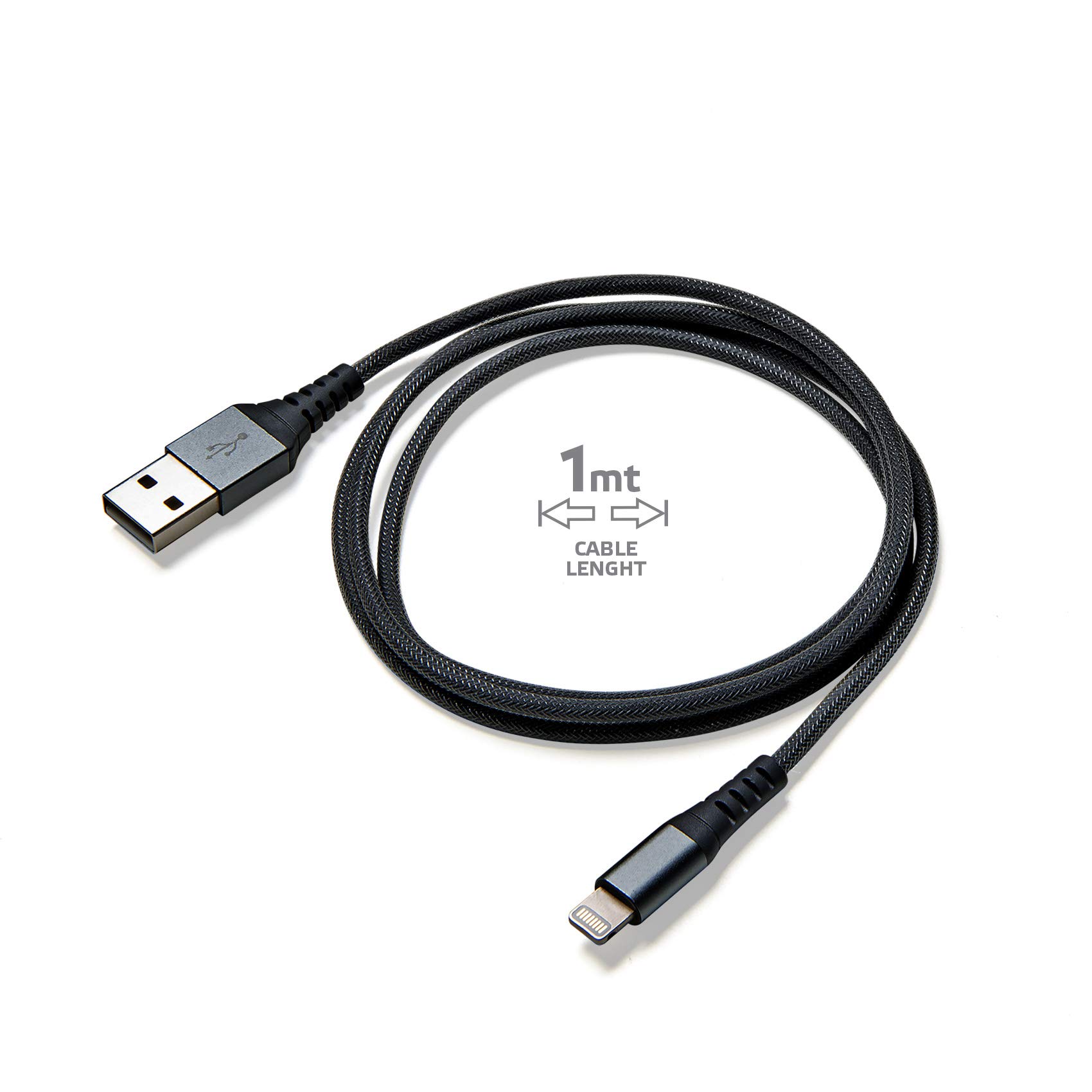 Premium Nylon Braided USB to Lightning Cable - Durable & Fast Charging for iPhone, iPad - Perfect for Home, Office & Travel