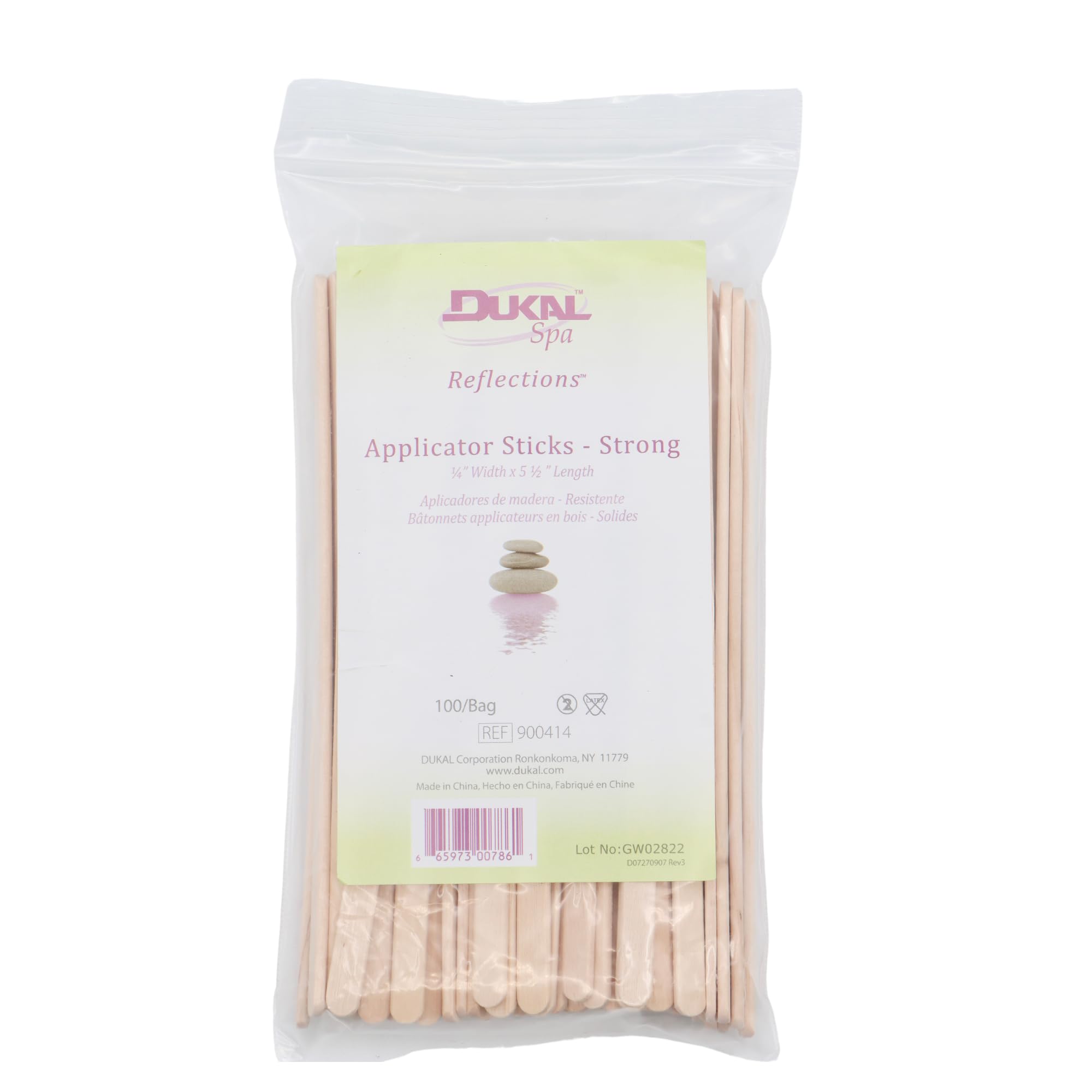 Dukal Beige Wax Body Treatment Applicators - 100 Count | Professional Hair Removal & Skin Care for Salons & Home Use