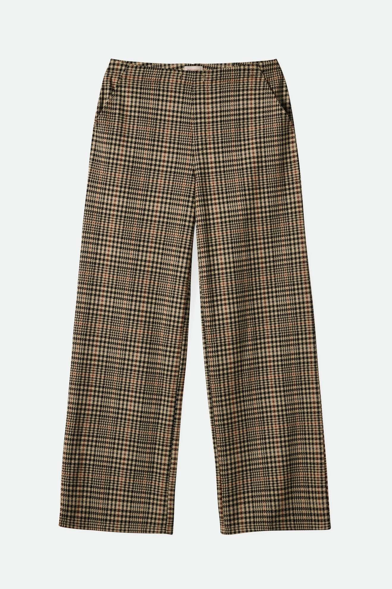 Men's Plaid Casual Pants Winter White/Black Checkered - Comfortable Lounge Pants for Home, Office & Travel
