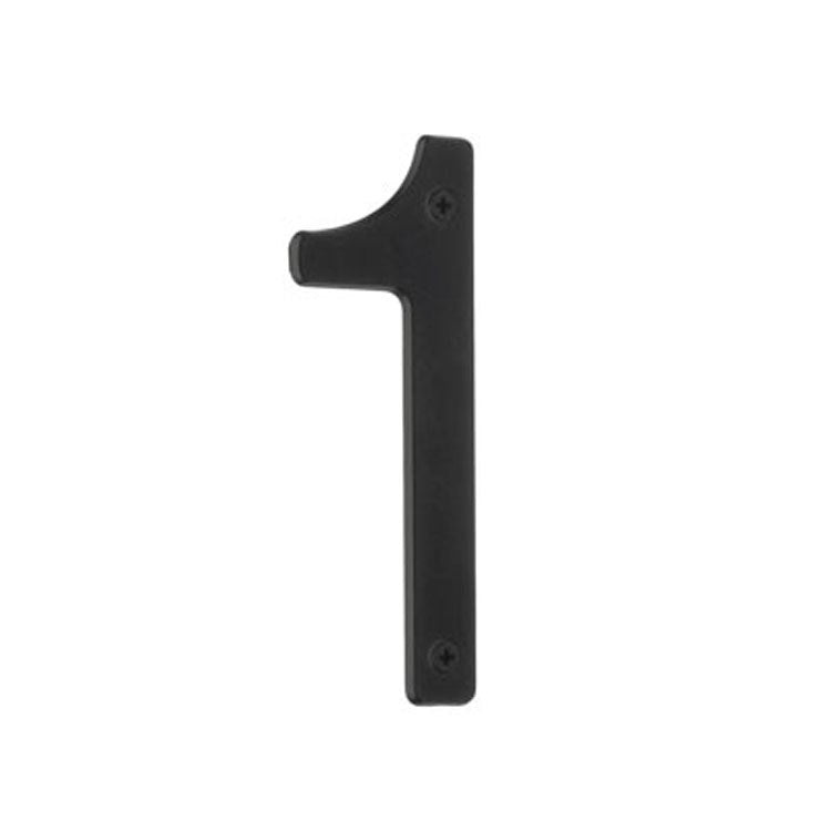 4 3/4 Inch Oxide Villa Address Number Plaque - House Number 1 Sign for Home & Garden Decor | Perfect for Mailbox, Front Door, and Gate Display