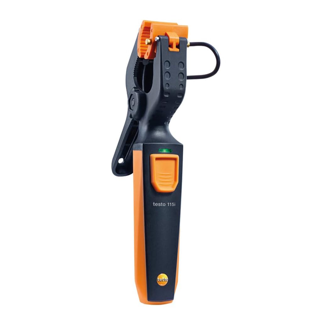 Smart Wireless Mini Pipe Clamp Thermometer - Bluetooth HVAC Temperature Sensor for Heating/Cooling Systems - In-Tube Measurement with Mobile App - Perfect for Home, Industrial & HVAC Maintenance