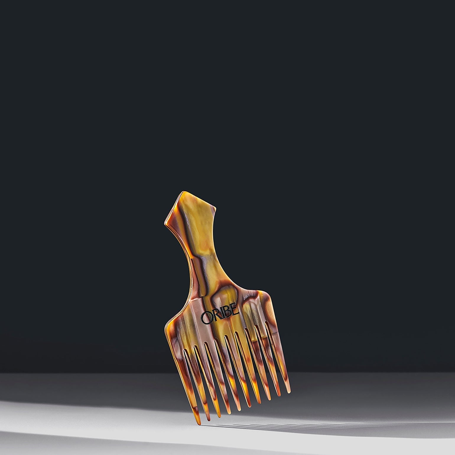 Italian Resin Hair Pick Comb for Curly & Thick Hair - Detangling & Styling Tool for Natural Hair Care & Salon Use
