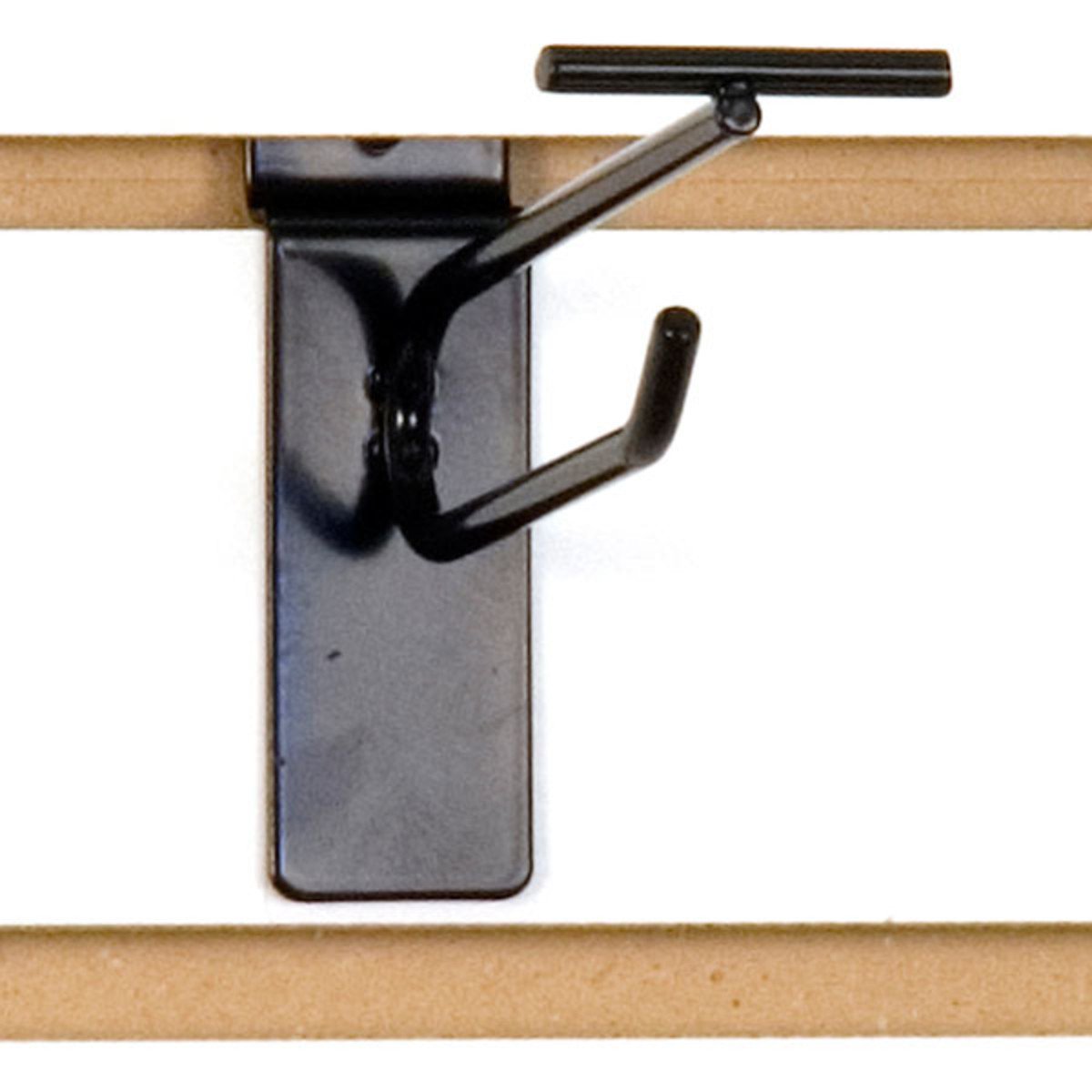 Slatwall Scanner Hook - 4 Pack, Black (100/Carton) - Perfect for Retail Stores, Warehouses & Home Organization