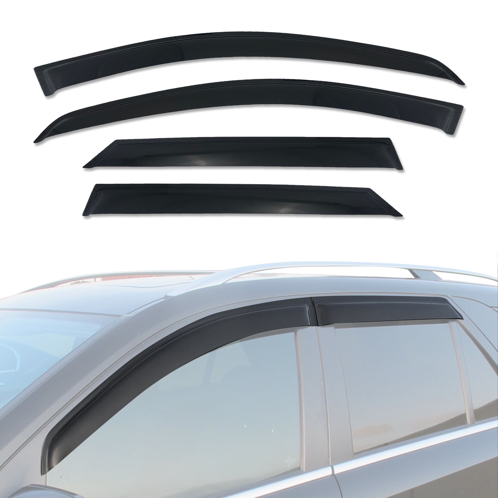 Weather Shields for Mercedes Benz ML Class ML W164 2005-2011 | Wind Deflectors & Rain Guards | Perfect for All-Weather Protection & Noise Reduction