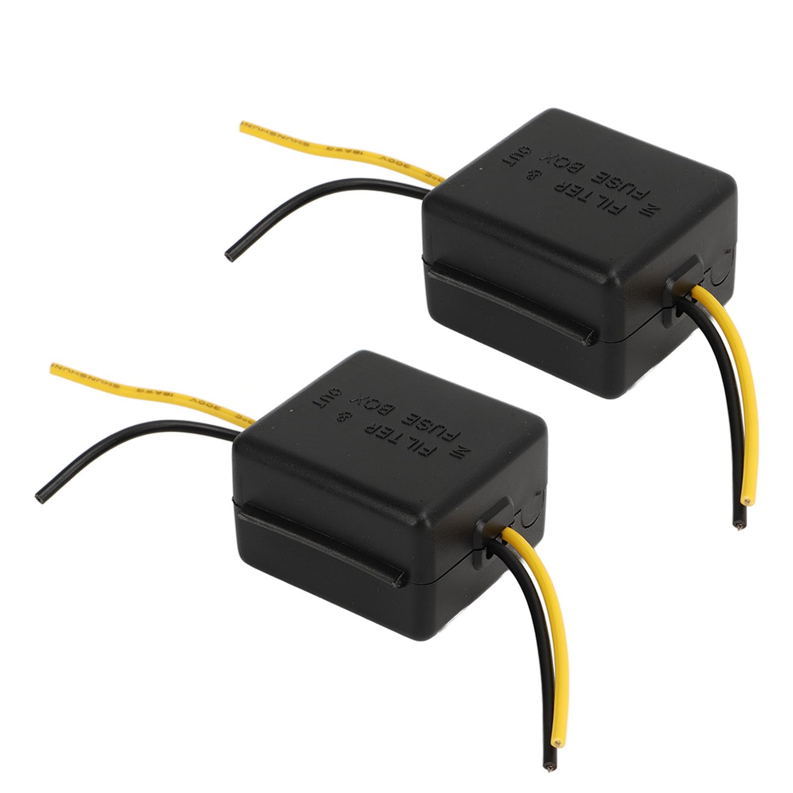 12V Stereo Power Supply Filter - 2 Pack Audio Noise Reduction Power Filter for Equalizers & Amplifiers - Improve Sound Quality for Home & Car Audio Systems
