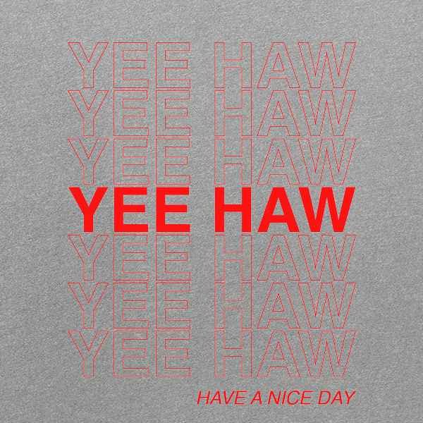 Funny Yee Haw Have A Nice Day Cowboy Graphic T-Shirt for Baby Toddler Kids - Boys & Girls Western Style Tee - Perfect for Rodeo, Cowboy Parties & Western Themed Events