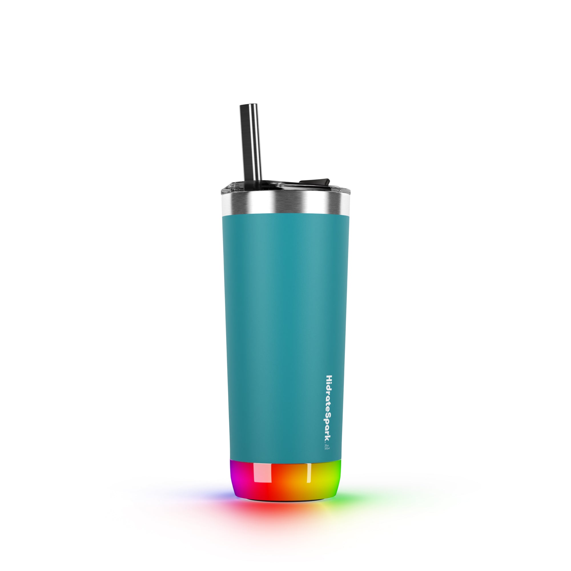 HidrateSpark PRO Smart Water Bottle with App Tracking - 20 oz Insulated Stainless Steel Bottle for Hydration Reminders at Home, Gym, or Office
