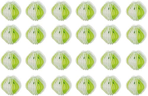 24 Pack Reusable Lint Remover Washing Balls - Plastic Dryer Balls for Hair & Fur Removal | Eco-Friendly Laundry Helper for Pet Owners & Allergy Sufferers | Perfect for Clothes, Blankets & Fabric Care