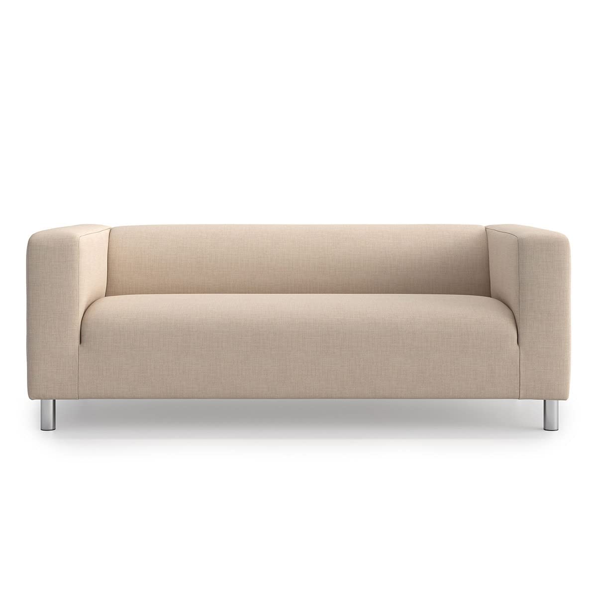 TLYESD Klippan Loveseat Cover Replacement for IKEA Klippan Sofa - Light Khaki Couch Slipcover | Durable Stretch Fabric Sofa Protector | Perfect for Living Room, Dorm, or Apartment Decor