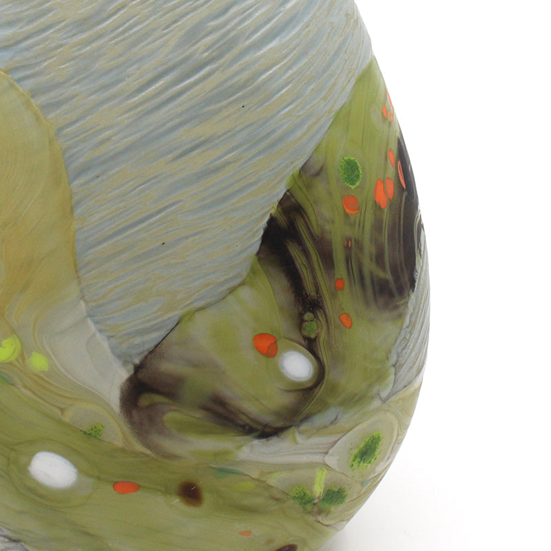 Handmade Alpine Volcanic Teardrop Glass Vase - Elegant Home Decor for Living Room, Dining Table & Wedding Centerpieces