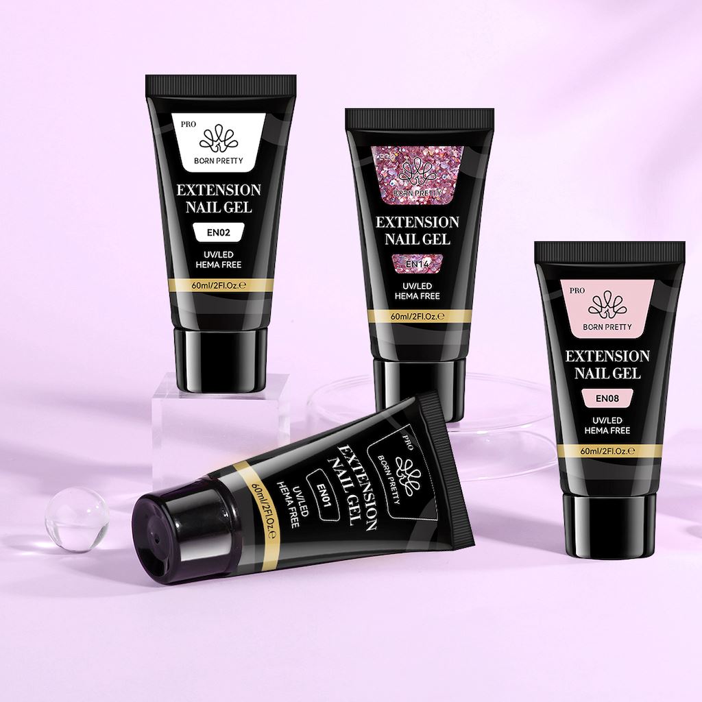 Born Pretty Poly Gel in a Tube - Professional Nail Extension & Repair Kit for DIY Manicures at Home, Salon-Quality Nails for Parties, Weddings & Special Occasions