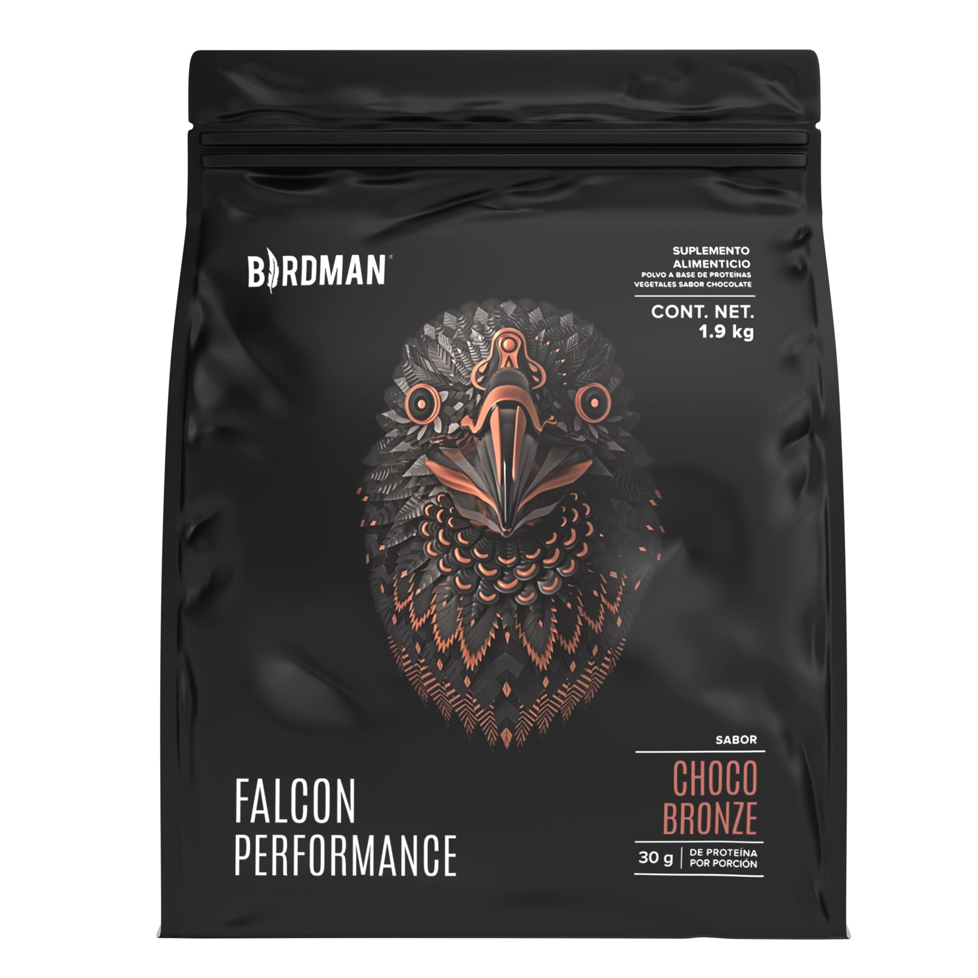 BIRDMAN Falcon Performance Premium Sport Protein Powder with Creatine - 31g Protein & 5g Creatine per Serving, No Inflammation or Acne, Chocolate Flavor (1.9kg) for Muscle Recovery & Post-Workout Nutrition