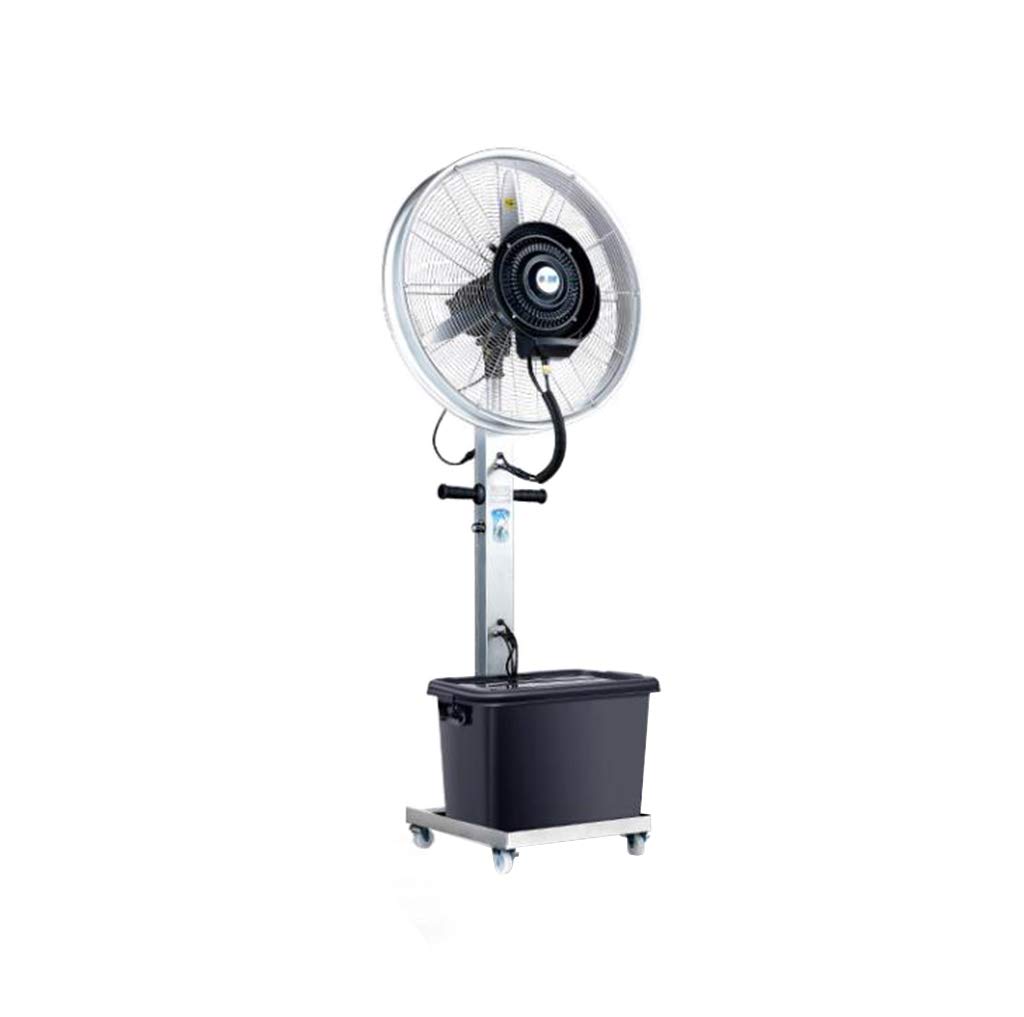 42L Large Pedestal Fan with Misting System - Industrial Water Cooling Fan, Stainless Steel Commercial Humidification Spray Fan for Warehouses, Patios & Outdoor Events