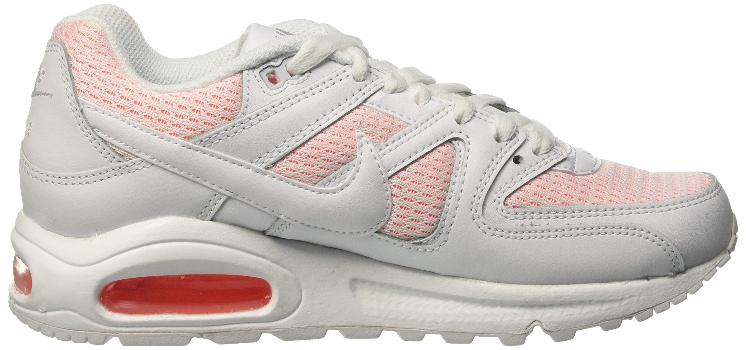 Nike Women's Air Max Command Running Shoes - White/White/Bright Mango - Size 38.5 EU - Lightweight Comfort for Jogging, Gym & Casual Wear