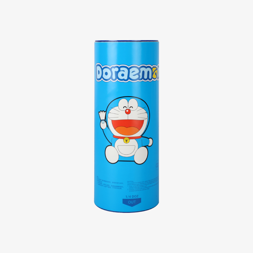 Victor x Doraemon NCSDRM M CarbonSonic Synthetic Badminton Shuttlecocks - Deep Sky Blue | High Performance for Training & Competitive Play