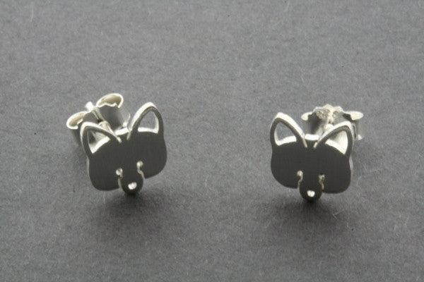 Fox Stud Earrings - Sterling Silver 925 Hypoallergenic for Sensitive Ears | Perfect for Everyday Wear, Parties & Gifts