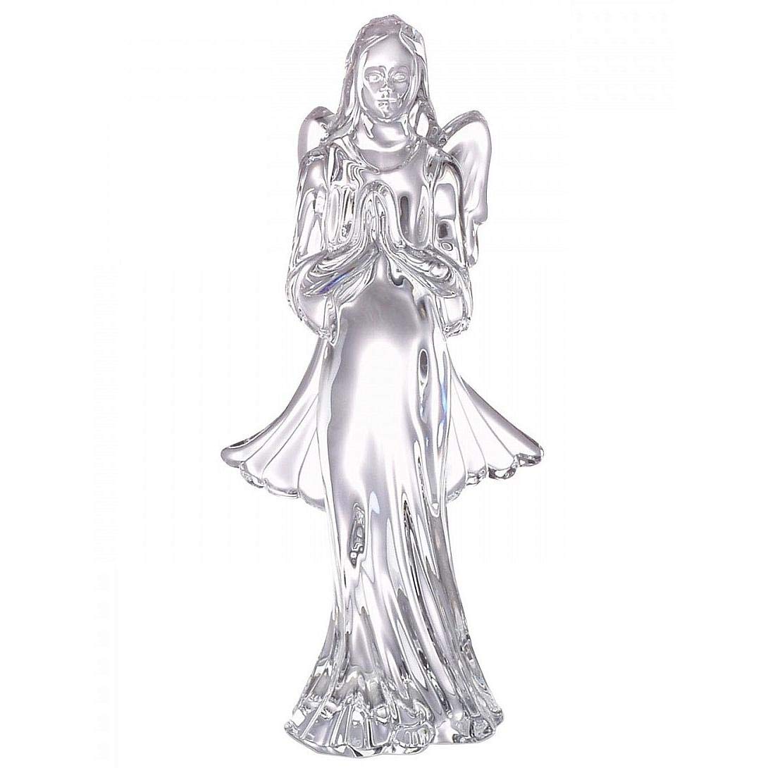 Waterford Grace Angel Figurine - 6.5 Inch Clear Crystal Collectible for Home Decor, Gift Giving & Holiday Display