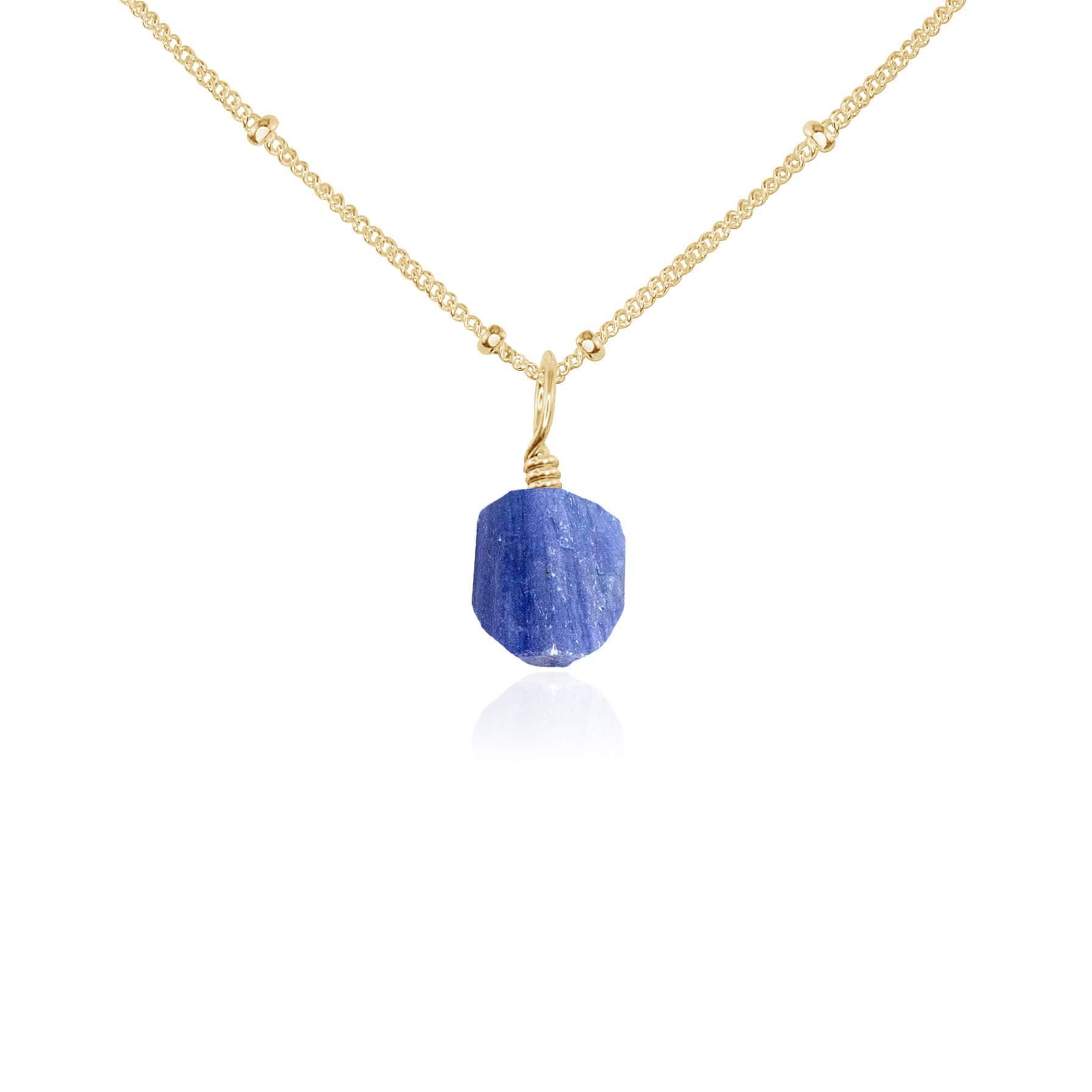 Natural Raw Kyanite Pendant Necklace - Healing Crystal Jewelry for Women, Chakra Balancing & Spiritual Protection - Perfect for Meditation, Yoga & Energy Work