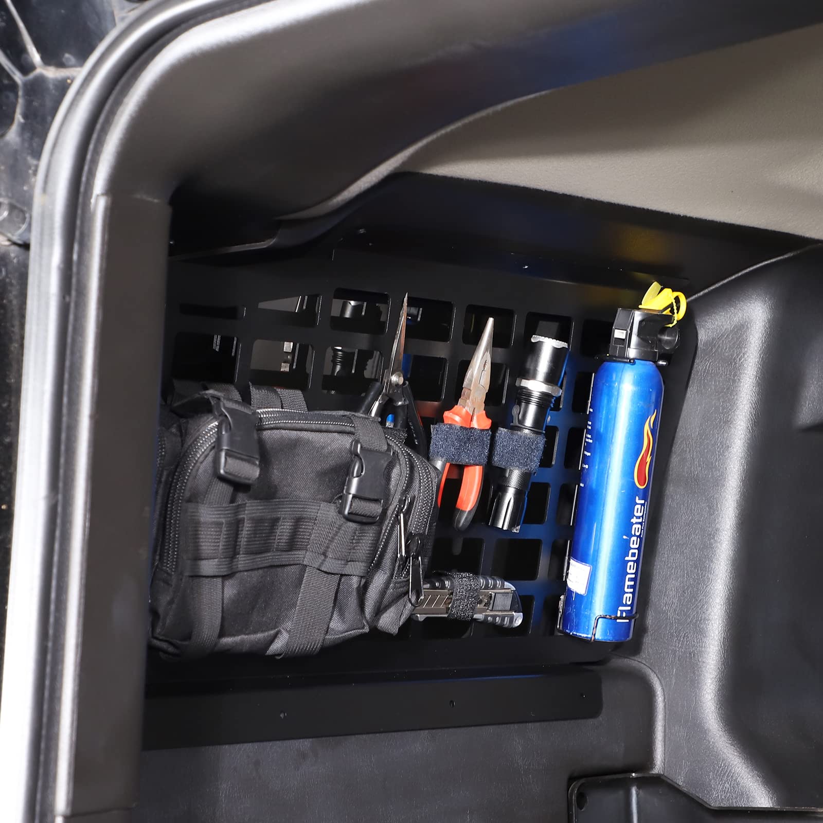 Aluminum Rear Trunk Luggage Shelf & Cargo Storage Panel for Hummer H2 2003-2009 - Heavy Duty Multi-Function Rack (2Pcs) - Perfect for Road Trips, Camping & Off-Road Adventures