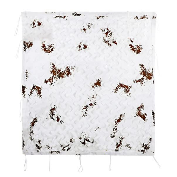 Military Camouflage Netting - White Digital Snow Camo Net, Oxford Fabric Camouflage Cover for Hunting, Shooting, Camping & Outdoor Activities - Sunshade, Blind, Party Decoration & Military Surplus Bulk Roll