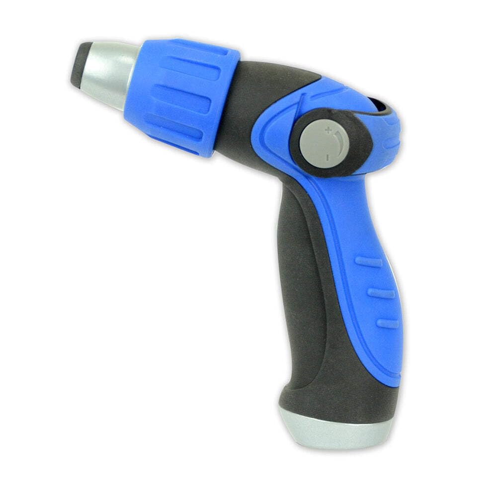 Heavy Duty Thumb Lever Spray Nozzle - Adjustable Water Flow Garden Hose Nozzle for Car Washing, Plant Watering & Outdoor Cleaning