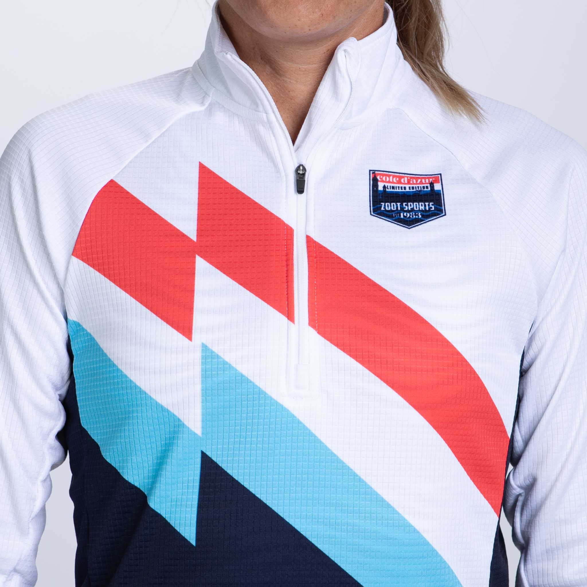 Women's Ltd Run Thermo 1/2 Zip Pullover - Lightweight Running Jacket for Women, Breathable & Water-Resistant - Perfect for Jogging, Hiking & Outdoor Activities | Cote d'Azur Color