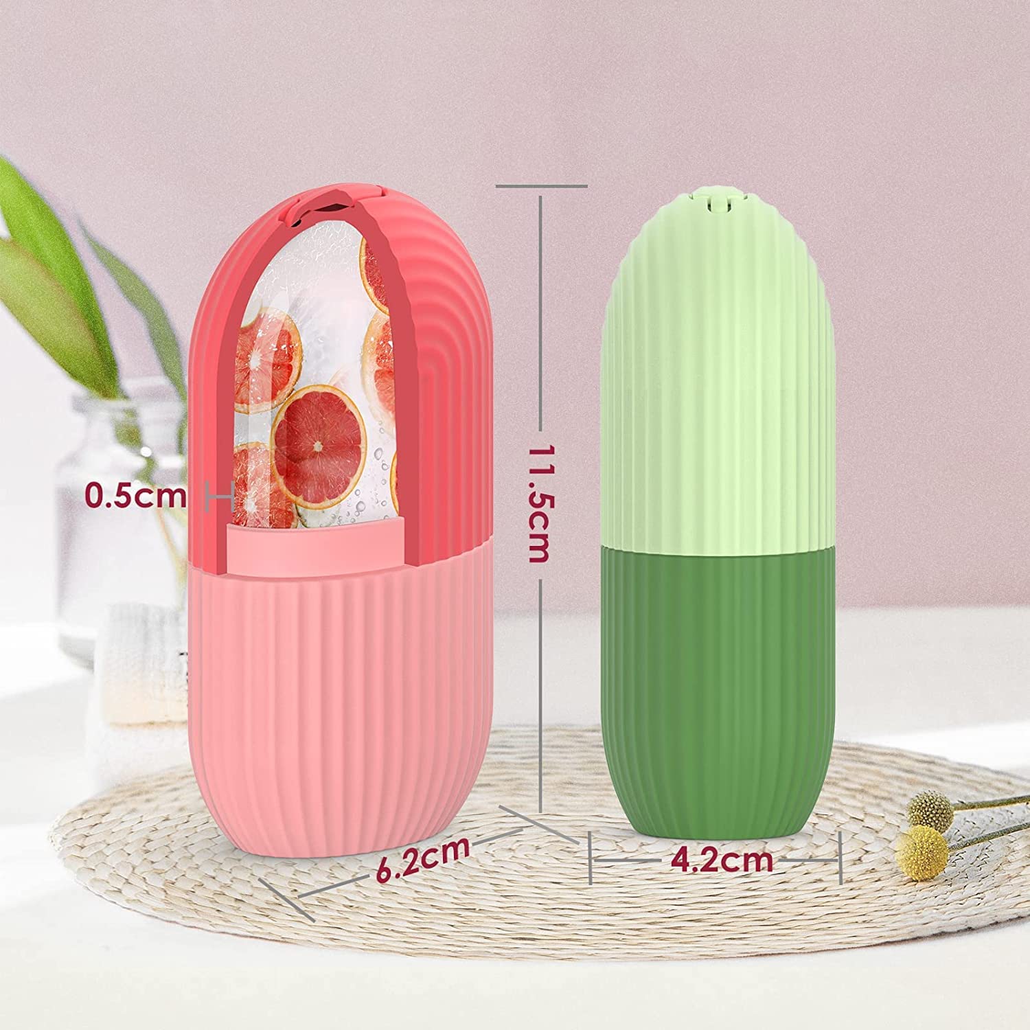 HUBTURE Reusable Ice Cube Molds for Face - Skin Care & Beauty Tool to Reduce Fine Lines, Puffiness & Dark Circles | Facial Icing Roller & Massager for Home Spa & Skincare Routine