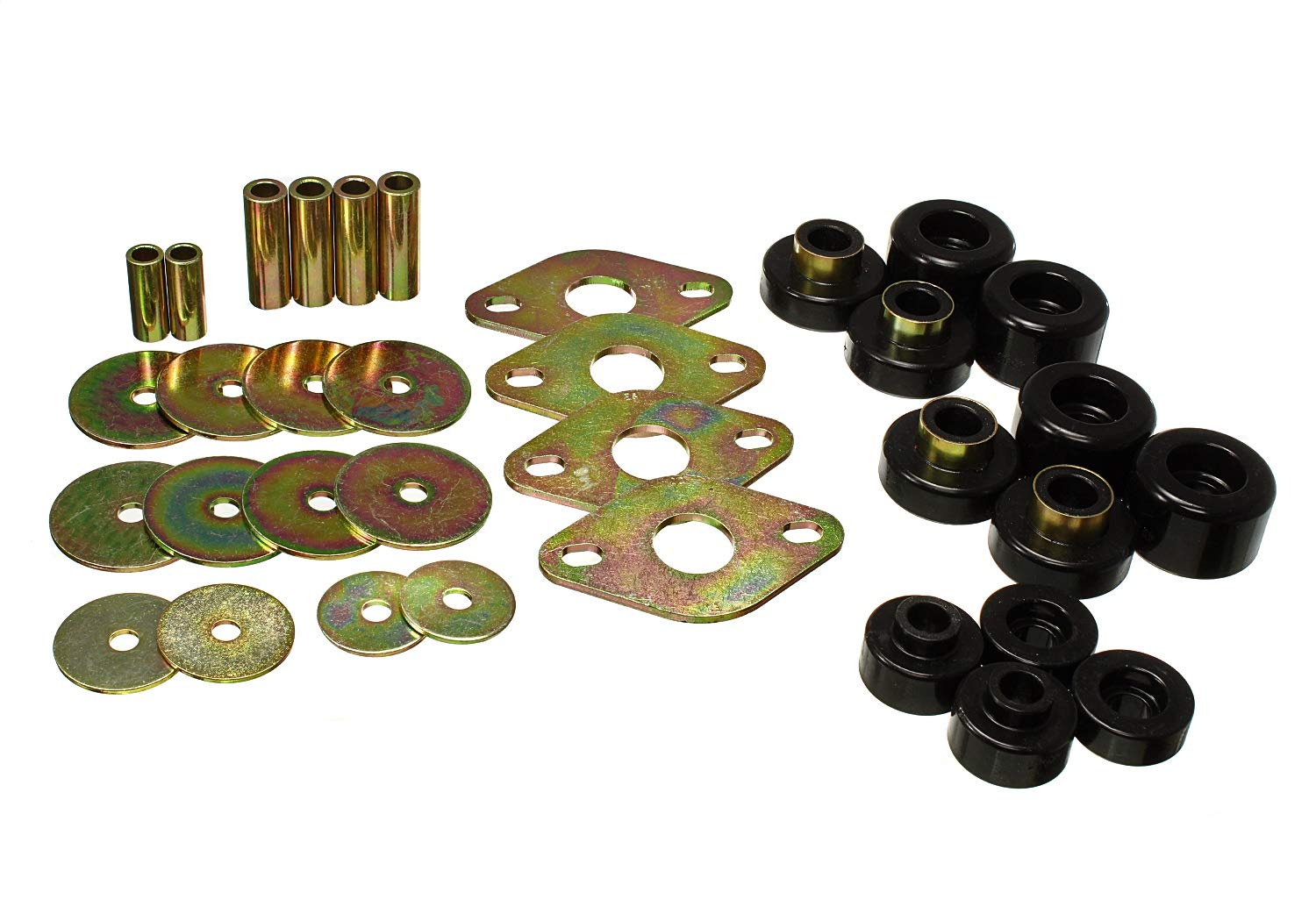 Energy Suspension 8.4112G Body Mount Set for Double Cab Trucks - Durable Polyurethane Bushings for Smooth Ride & Vibration Reduction - Perfect for Off-Roading, Towing & Daily Driving